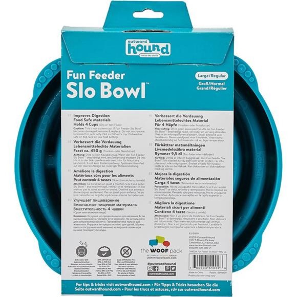 Outward Hound Fun Feeder Slo Bowl, Slow Feeder Dog Bowl - Picture 8 of 12
